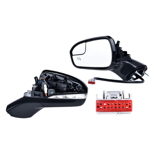 Espejo Lateral Izquierdo Generica 2013 A 2017 Ford Eléctrico P/Pintar C/Desemp C/Direcc C/Luz C/Memo C/Punto Ciego