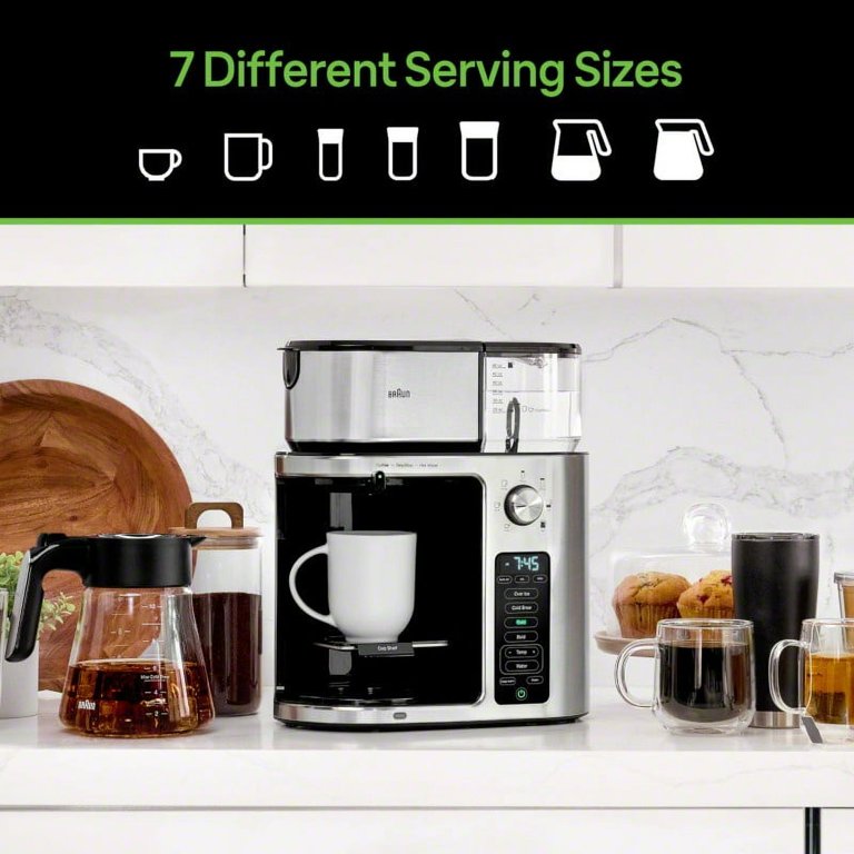 BRAUN MultiServe コーヒーメーカー Free Shipping! Braun MultiServe Plus 10- Cup Pod Free Drip Coffee
