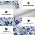 thumbnail image 6 of Blue Flower Outdoor Rug for Patio/Deck/Porch, Non-Slip Large Area Rug 5 x 8 Ft, Country Watercolor Floral Vintage Plant Indoor Outdoor Rugs Washable Area Rugs, Reversible Camping Rug Carpet Runner, 6 of 8