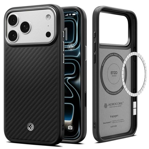 Funda Spigen Enzo Aramid T MagSafe para iPhone 17 Pro Max