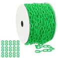 thumbnail image 1 of Uxcell Green Plastic Chain, 164 ft 6mm Safety Barrier Chain for Crowd Control, 1 of 7