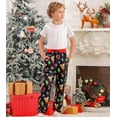 thumbnail image 2 of Aideaone Boys Christmas Pajama Pants Kids Long PJ Bottoms with Pockets 3D Print Sleepwear for Boys 7-16 Years, 2 of 5