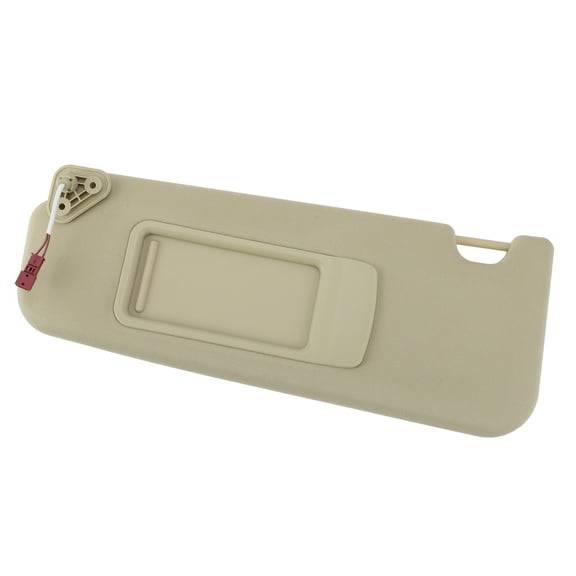 Unique Bargains Left Driver Side Car Sun Visor Beige for BMW 3 Series E90 E91 2005-2013 with Mirror No.51167252009