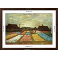 thumbnail image 5 of Art.com Flower Beds of Holland Art Print by Vincent van Gogh, Brown Frame Wall Art, 44" x 32", 5 of 5