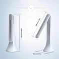 thumbnail image 3 of thinsony LED Table Lamp Adjustable Brightness Folding Design Table Lamp with 1000mAh Rechargeable Battery Touching Sensing Controlling Desktop Reading Lamp for Study Working, 3 of 9
