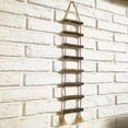 thumbnail image 3 of 2Pcs Wood Ladder Hanging Ornament Decorative Twine Rope Ladder for Bookshelf, 3 of 7