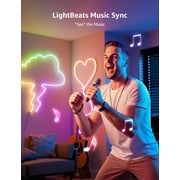 Lepro N1 AI Smart RGB Rope Lights for Christmas, Personalized AI Lighting Designer, LightBeats Music Sync, Color Segment DIY, Voice Control Via App, 9.84ft Wi-Fi & Bluetooth LED Strip Lights