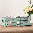 thumbnail image 6 of 2 Pack Foldable Felt Storage Cubes 10.1×6.3×4.7in Open Home Storage Bins for Organizing Shelf, Mint Schnauzers Printed, 6 of 6