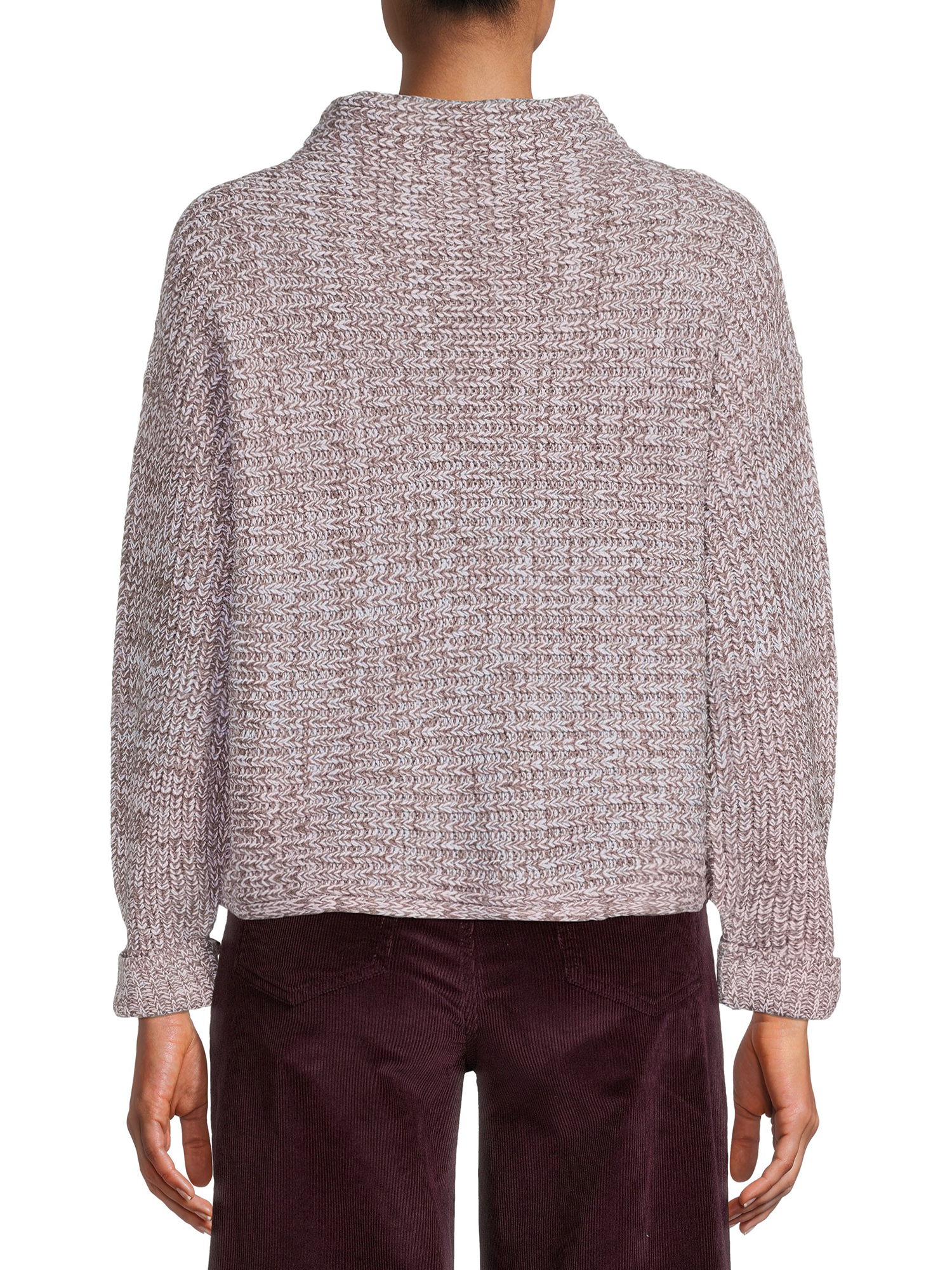 Time and Tru Women's Horizontal Shaker Knit Sweater - image 4 of 5