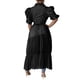 thumbnail image 3 of Túnica ajustada sexy de manga corta para mujer: blusa asimétrica con volantes, material de poliéster, color liso, ideal para salir de fiesta o una cita., 3 of 8