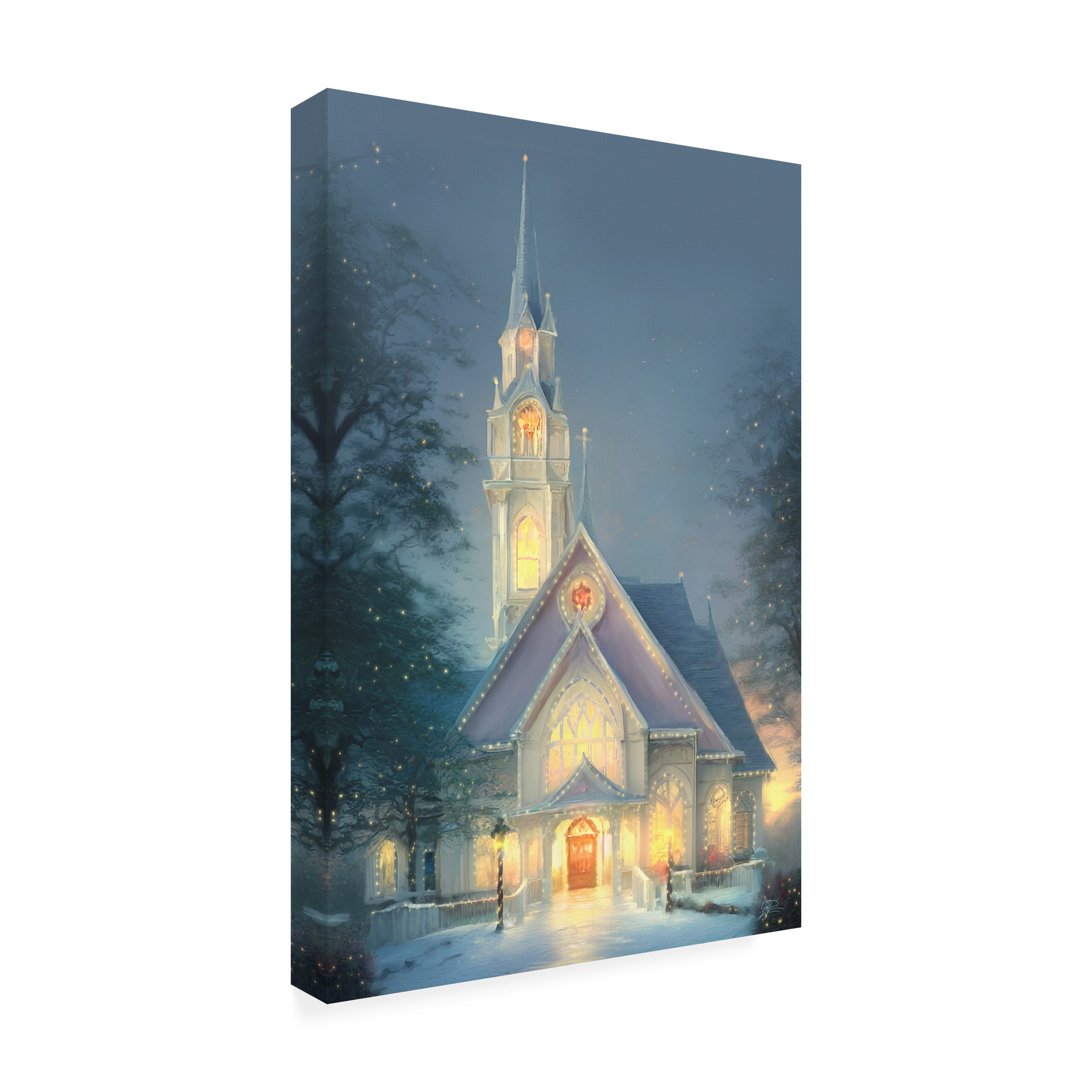 Joel Christopher Payne 'Christmas Church' Canvas Art