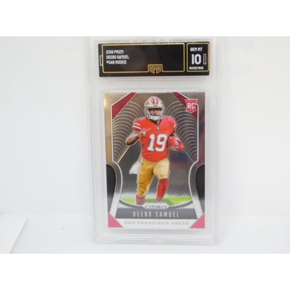 2019 Prizm Football #346 Deebo Samuel San Francisco 49ers RC Rookie GMA 10 Panini Trading Card (Serial Number May Vary)