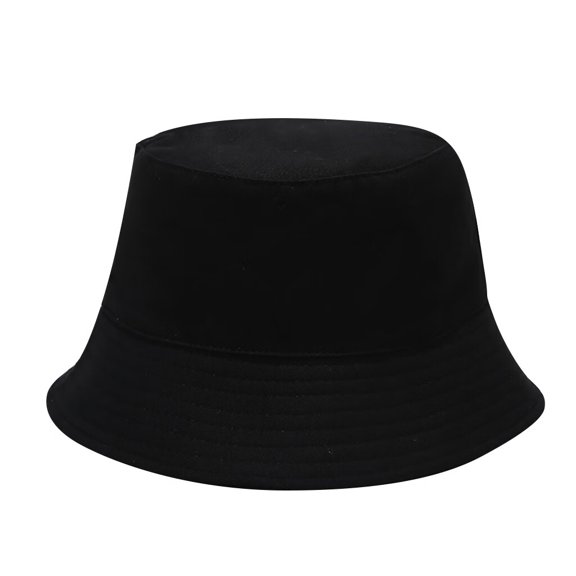 Summer Men And Women Foldable Pure Color Fisherman Hat Sun Hat Bucket Cap