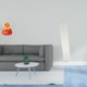thumbnail image 2 of Escultura de escritorio, figura, cuenco del tesoro, estatua, lámpara de pie, pantalla, cubierta de , material de resina y papel, adecuada, 2 of 8