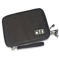 thumbnail image 3 of Data Cable Hard Drive Storage Bag, Cable Electronics Accessories Pocket Travel Organizer Case for Mobile Phone, Cable, Hard Drive, USB Sticks, SD Cards BLACK, 3 of 8