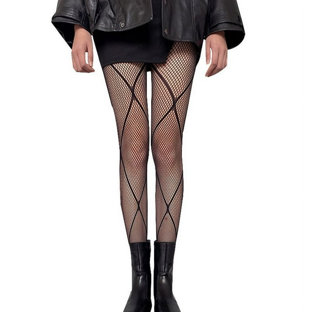 Collants Transparents en Maille à Motifs pour Femmes Taille Haute Collants avec Pieds Transparents Collants à Motifs Collants pour Femmes avec Collants Opaques pour Femmes Collants Résille Taille Haute Femmes Collants Translucides pour Femmes