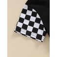 thumbnail image 5 of Bagilaanoe 2pcs Toddler Baby Boy Shorts Set Short Sleeve Checkerboard T Shirt Tops + Shorts 6M 12M 18M 24M 3T Kids Casual Summer Clothes, 5 of 7