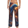 thumbnail image 2 of Lsque Cool Dolphin Print Men's Pajama Pants, Lounge Pant - Comfortable Home Wear,Elastic Waistband, Stylish Design-XX-Large, 2 of 9