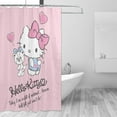 thumbnail image 2 of Hello Kitty Shower Curtain, Waterproof Bathroom Shower Curtains, Washable Cloth Shower Curtain With 12 Hooks, 72 "W X 72" L, 2 of 9