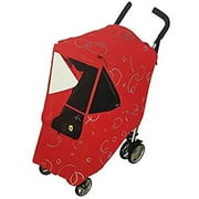 Hippo Collection Universal Stroller Weather Shield with Bubble - Red