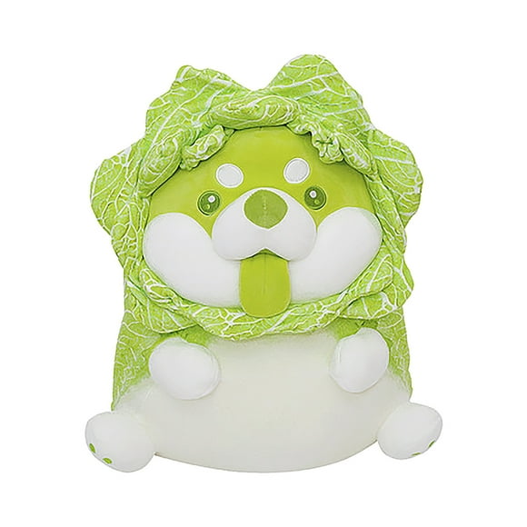 EQWLJWE Plush Toys Vegetable Cabbage Dog Doll Pillow Birthday Gift Girl Bed Doll Sleeping Doll
