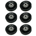 thumbnail image 1 of 6 Pcs Roue à Galet à Roulement en Nylon de Remplacement pour Équipement de Gym, Câble, Roue de Marchandise 70 mm, 1 of 9