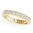 thumbnail image 1 of 18K Solid White, Yellow & Rose Gold Diamond Milgrain Wedding Band, 1 of 2