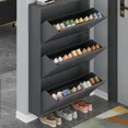 thumbnail image 4 of Estante de acero para almacenamiento de zapatos, soporte Vertical, moderno, apilable, 4 of 4