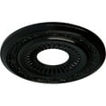 thumbnail image 3 of Ekena Millwork 20 5/8"OD x 6 1/4"ID x 1 3/8"P Lauren Ceiling Medallion (Fits Canopies up to 6 1/4"), Hand-Painted Black Pearl, 3 of 6