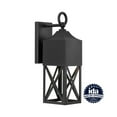 thumbnail image 3 of Birkdale Collection One-Light Modern Farmhouse Textured Black Outdoor Wall Lantern, 3 of 13