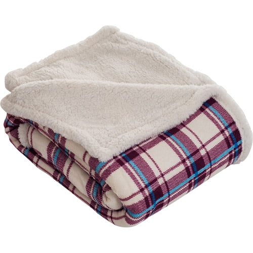 Somerset Home Throw Blanket, Fleece/Sherpa - Walmart.com