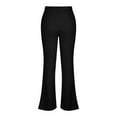 thumbnail image 5 of Bigersell Women Relaxed Fit Straight Leg Pant Full Length Pants Women's Fashion Slim Fit Comfortable Solid Color Pocket Casual Flared Pants Ladies' Loose Boyfriend Pants, 5 of 6