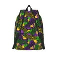 thumbnail image 2 of Lsque Mardi Gras7 Pattern Canvas Daypack, Durable Backpack, High-quality Versatile Backpack,Vintage Compact Backpack-Medium, 2 of 6