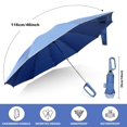 thumbnail image 4 of HLONK Inverted Umbrella with Carabiner Handle  Wind Proof Umbrellas For Rain  46 Inch Portable Reverse Folding Umbrella  Car Umbrella for Women Men  10 Ribs, 4 of 4