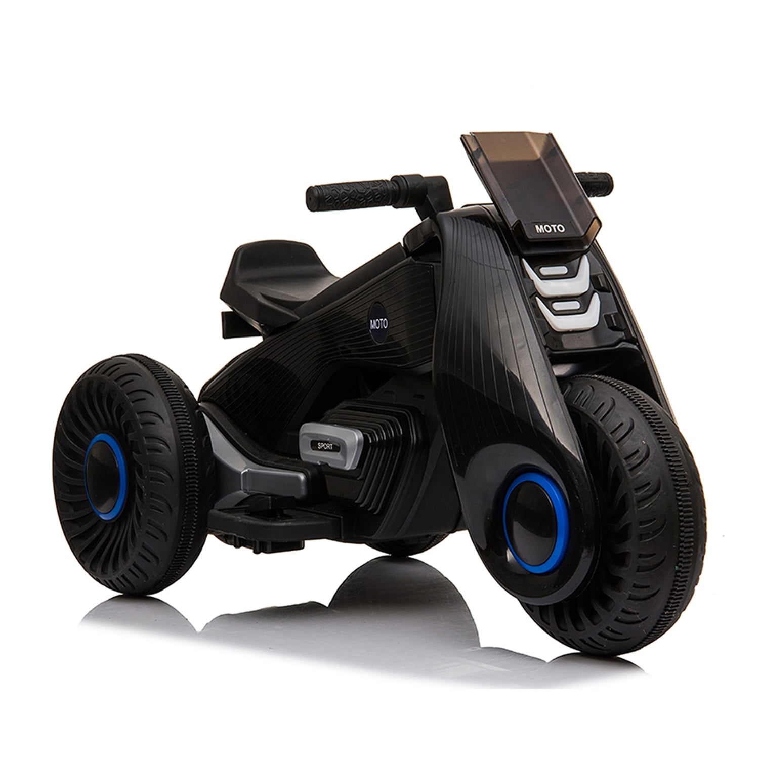 CIPACHO Kids Ride on Motorcycle, 6 V Battery Powered 3 Wheels Motorcycle Toy for Children Boys & Girls, Electric Ride on Motorcycle, Black