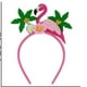 thumbnail image 2 of KAKOWELY diademas de flamencos para fiesta, accesorios para el cabello con diseño de flamenco tropical y flores de cocotero para fiestas hawaianas en la playa o carnavales de verano., 2 of 4