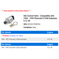 thumbnail image 2 of Idle Control Valve - Compatible with 1996 - 1999 Chevy C1500 Suburban 5.7L V8 1997 1998, 2 of 2