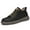 Black, variant on Men's Invisible Height Increasing Elevator Shoes Lace-up Casual Fashion Leather Sneakers Dress Shoes -2.36 Inches Taller
