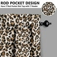 thumbnail image 5 of Tropical Kitchen Curtains Set Tier and Valance Leopard Cheetah Classic Vintage Polka Print Pattern with Romantic Spots Design Modern Fashion Abstract Texture Dynamic Aesthetic Cute Cartoon Animal Drap, 5 of 6