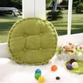 thumbnail image 3 of Round Cotton Seat Cushion Pad Tatami Cushion -Green, 3 of 5