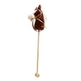 thumbnail image 2 of Tachiuwa Horse Riding Stick Pretend Play Wooden Pole for Children 3 Years+ Gift coffee with wheels, 2 of 9