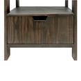 thumbnail image 3 of 4 Shelf Wooden Ladder Bookcase with Bottom Drawer, Distressed Brown- Saltoro Sherpi, 3 of 6