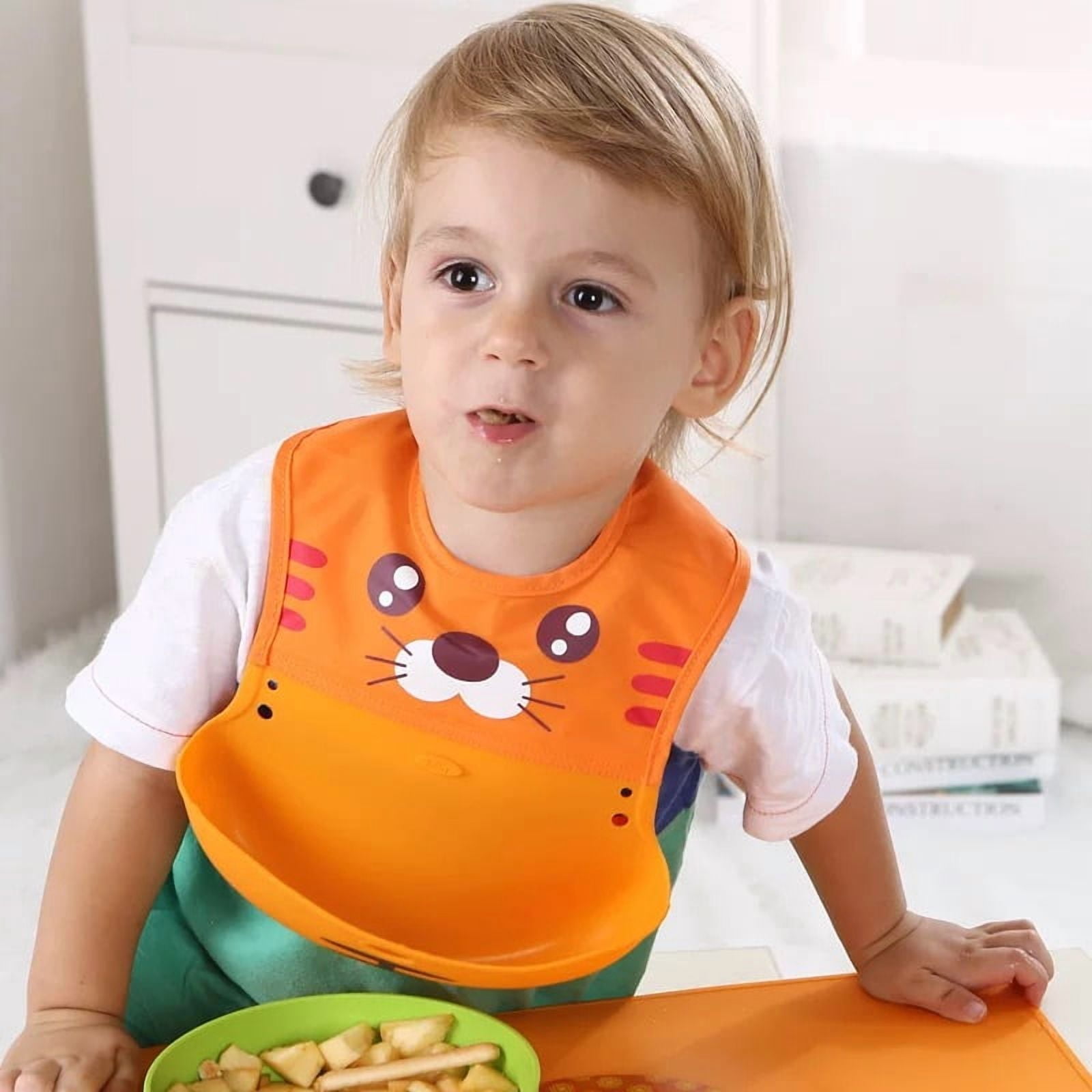 Cloth with silicone bib - Monkey