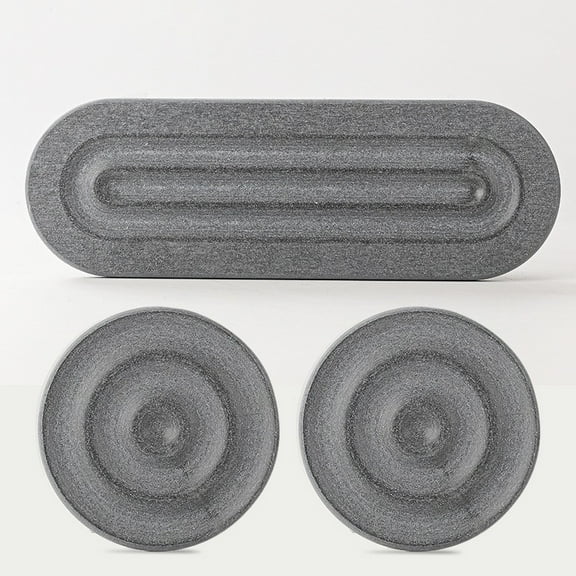 Instant Dry Water Absorbent Diatomite Coasters Set of 3, Natural Diatomaceous Earth Table Coasters for Drinks, Unique Drying Stone Absorbent Coasters 3 Pack