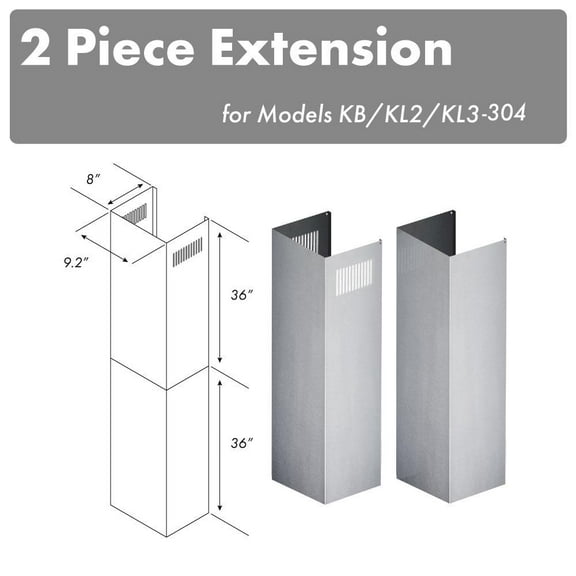 ZLINE 2PCEXT-KB/KL2/KL3-304