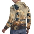 thumbnail image 6 of Honeii Vintage Nautical Lighthouse Pattern Mens Hoodies Men's Loose Sleeve Sweatshirt,Pullover Hooded Sweatshirt for Men,Essentials Hoodie-Small, 6 of 7