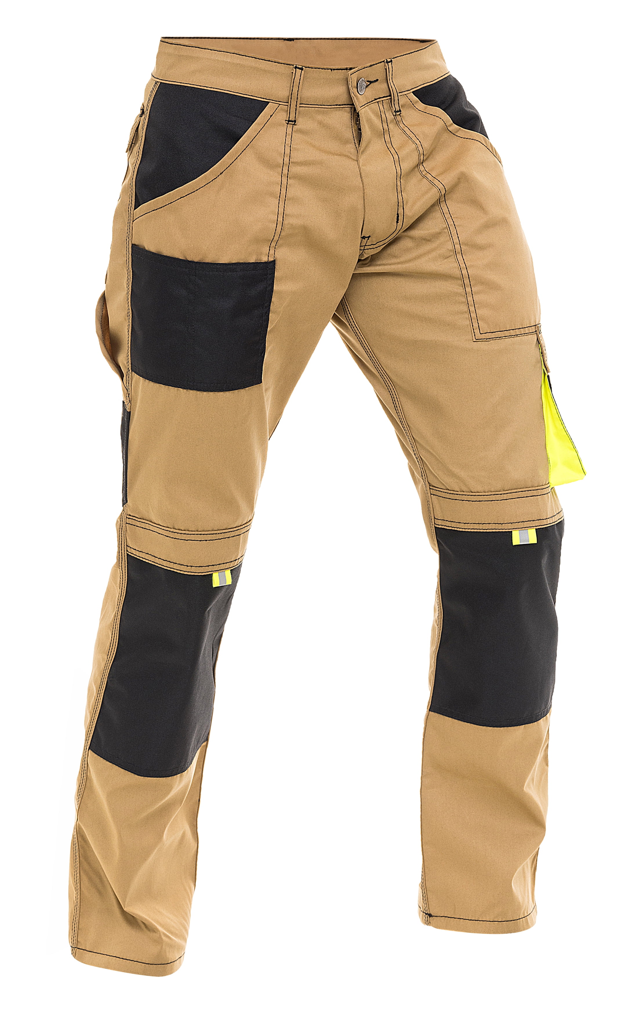 Buy Newfacelook Mens Cargo Pants Khaki Black Grey Cordura Utility Work  Safety Trousers Knee Pad Pockets at Amazonin