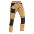 thumbnail image 5 of Skylinewears Men Construction Pants Utility Work Trousers With Built In Tool Belt & Cordura Reinforced Knee Pad PocketsKhaki W36-L30, 5 of 7