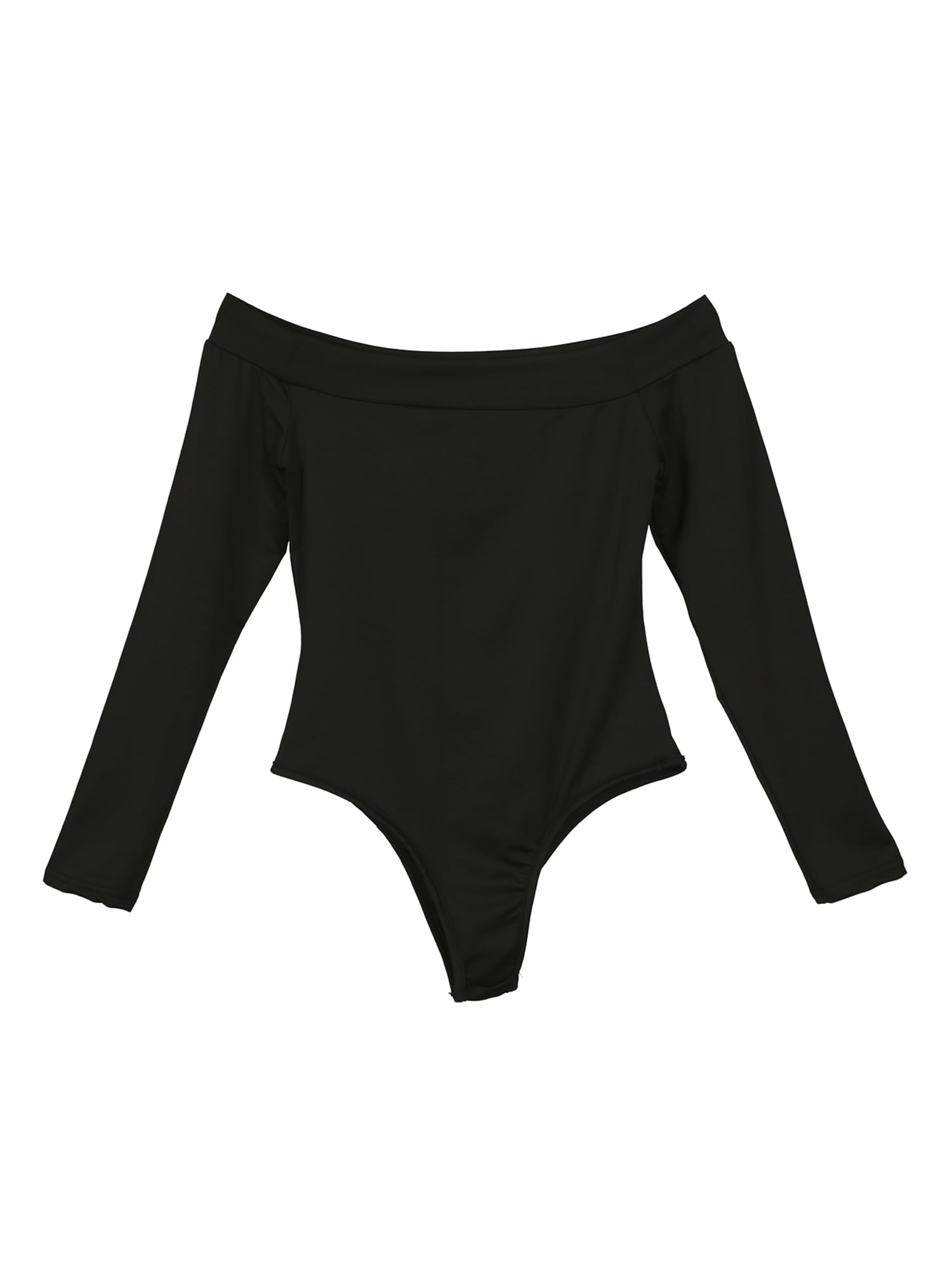 plain black bardot top