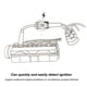 thumbnail image 4 of Kenally Probador de bujía portátil para coche, motocicleta, camión, motosierra, generador, cortacésped, sistema de encendido, bobina, Cámaras de salpicadero de coche, 4 of 6